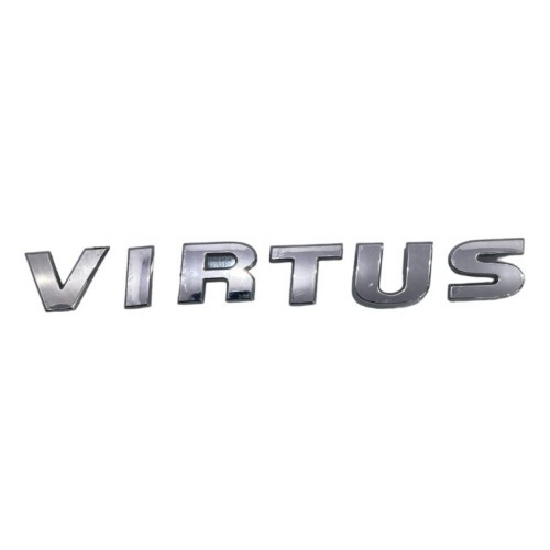 Emblema Virtus Tampa Traseira Volkswagen Virtus 2018/2023
